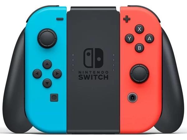 Игровая приставка Nintendo Switch красный/синий + FIFA 19