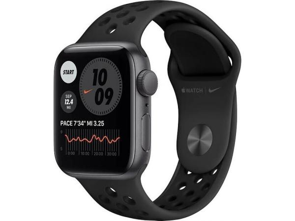 Умные часы Apple Watch SE GPS 40мм Aluminum Case with Nike Sport Band Серый космос/антрацитовый/черный